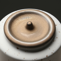 苏氏陶瓷(SUSHI CERAMICS)茶叶罐时尚亚光铁锈茶具配件(白)