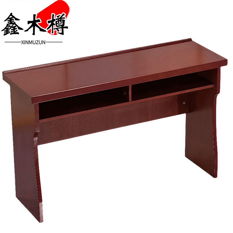 鑫木樽长条桌1400*400*750mm张高清大图