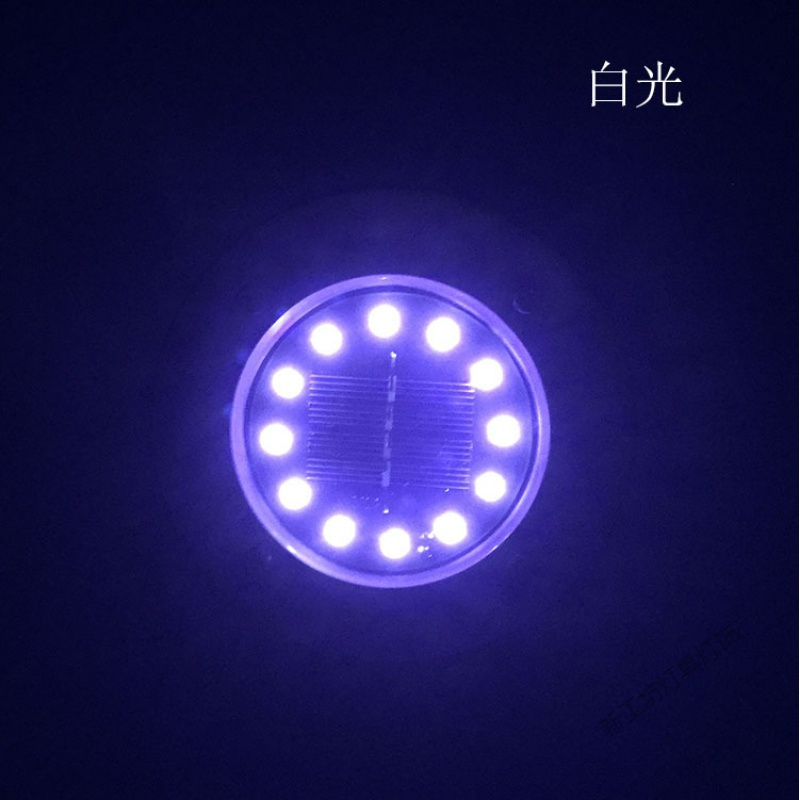 苏宁放心购 太阳能灯感应七彩地埋灯庭院灯防水LED户外灯别墅花园装饰坪灯