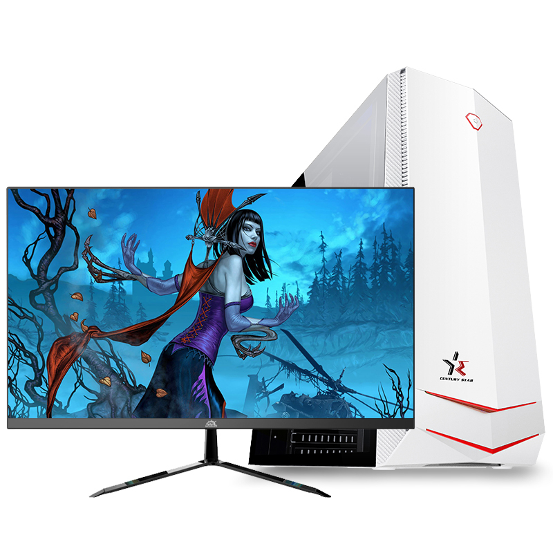 铭能 i9级十核E5-2670v2/GTX1650 4G独显/16G内存/480G高速固态 台式电脑 台式机 电脑主机 组装电脑 家用办公商务学生游戏电脑DIY组装机+21.5英寸