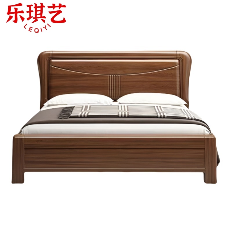乐琪艺 实木单人床 1.5m 张高清大图