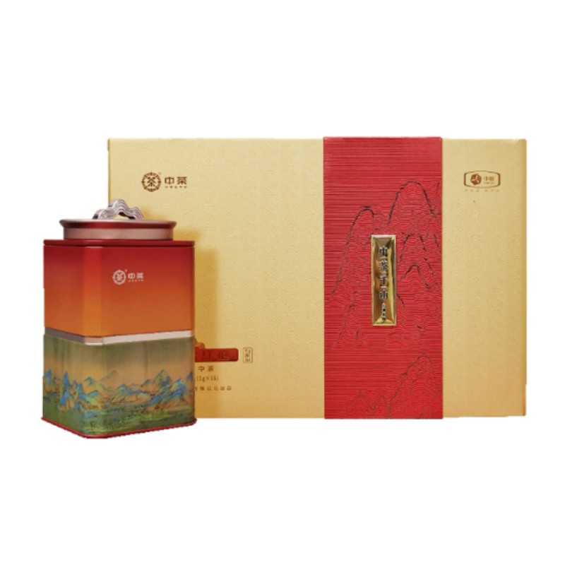 中茶千山系列茶叶 节日送礼茶叶礼盒大红袍(升级款)CTQS32302-180g高清大图