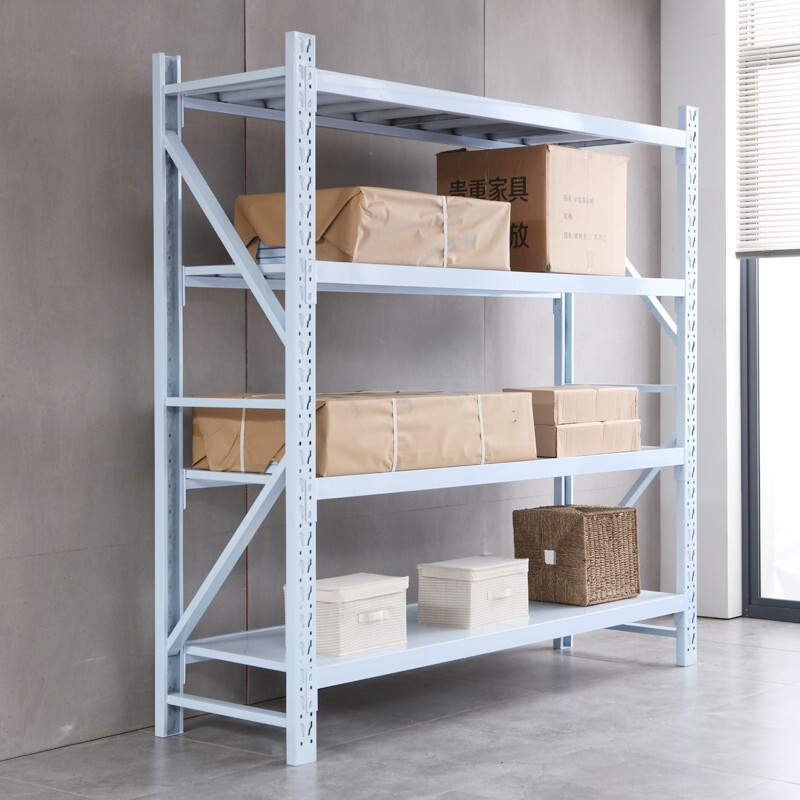 匡大中型货架白色多层仓储货架置物架 KDH3015高清大图