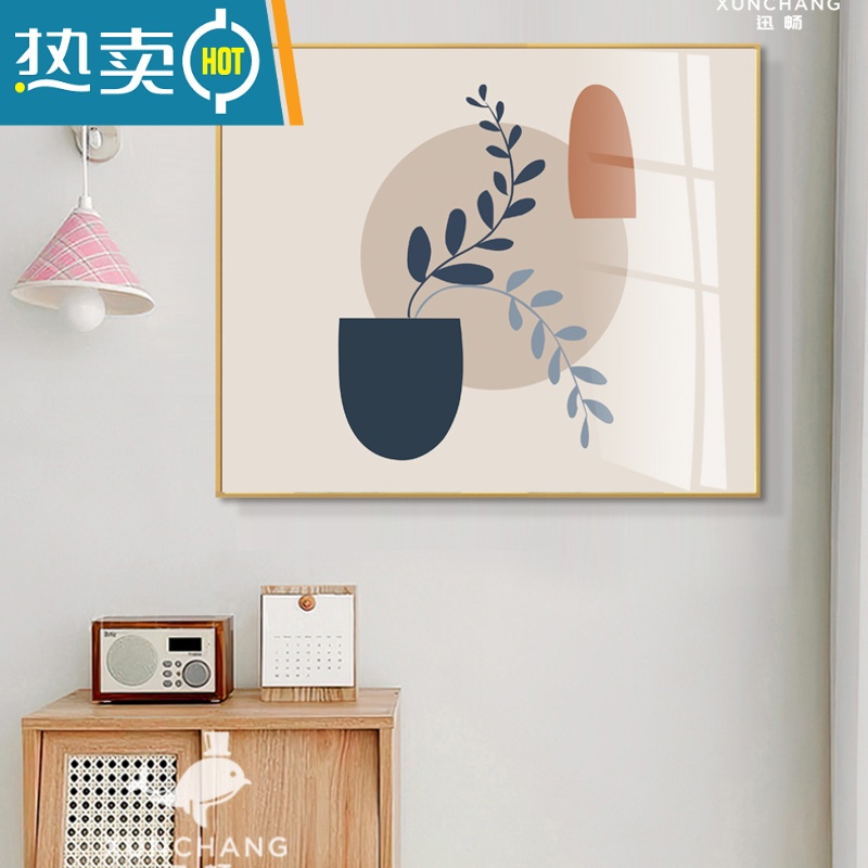 敬平莫兰迪创意电表箱装饰画现代简约轻奢遮挡配电箱电闸挂画餐厅壁画装饰画高清大图