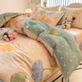 星月居 小清新套简约被套宿舍床单学生印花 1.5/1.8m床【床单款四件套】-适合200*230cm被芯 银杏果实