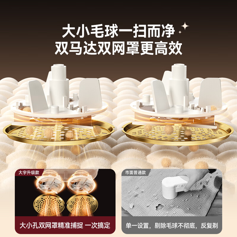 大宇(DAEWOO)衣服去球器 毛球修剪器 单头款 M7-SE 复古红 (单位:台)高清大图