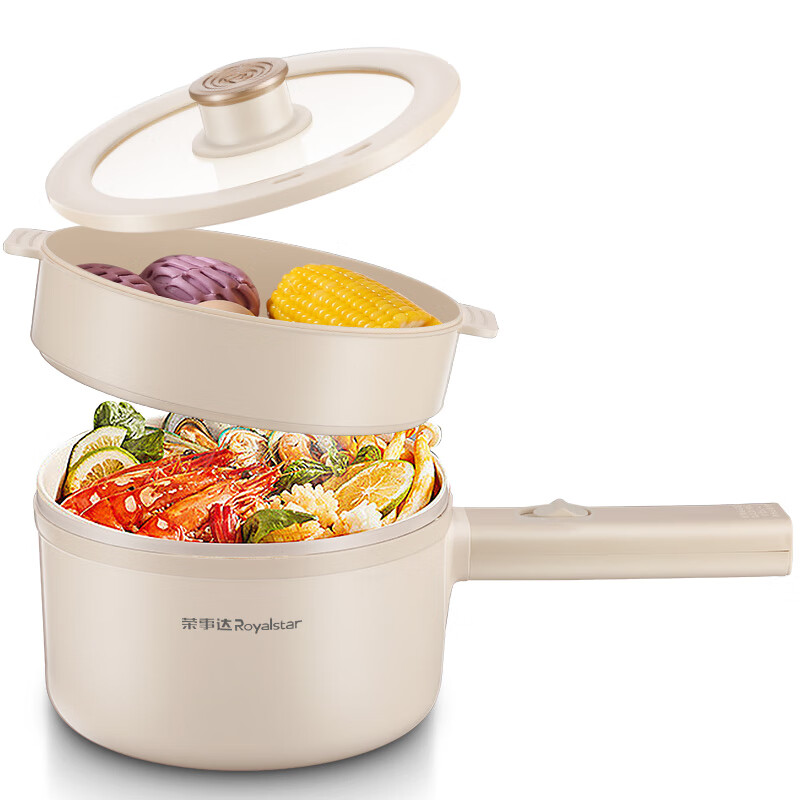 荣事达(Royalstar) 电煮锅 DZG20E(DZG20H)多功能电热锅学生宿舍煮面锅电火锅