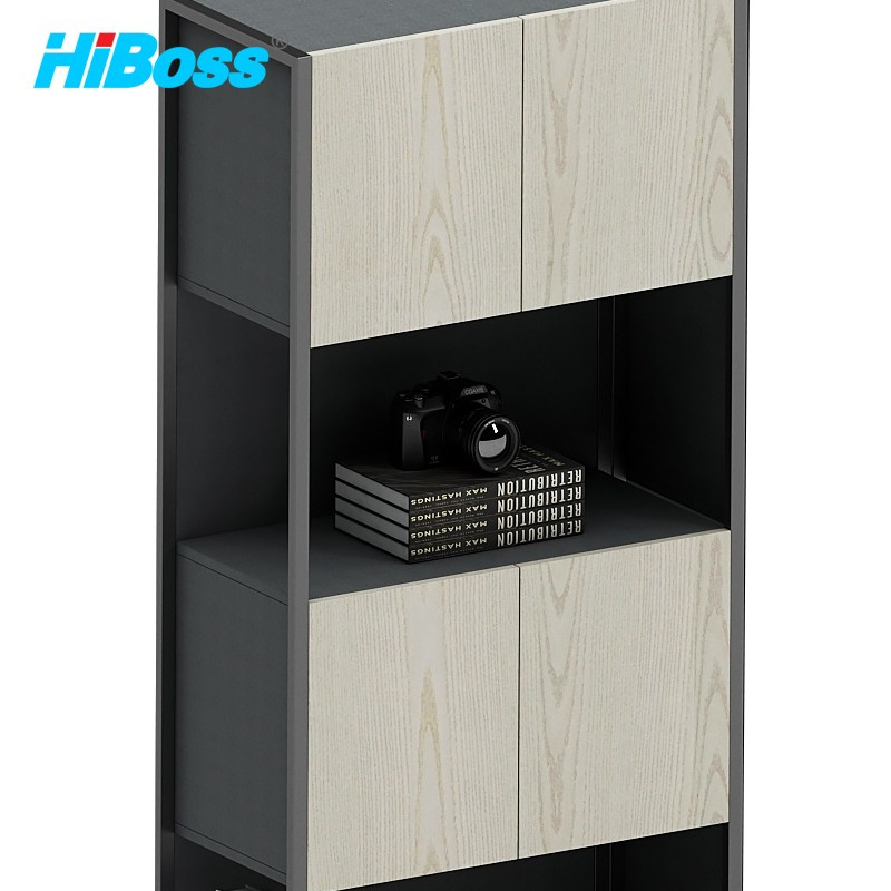 HiBoss 文件柜简约现代资料档案创意柜办公室储物柜办公柜2米高柜800*400*2000mm