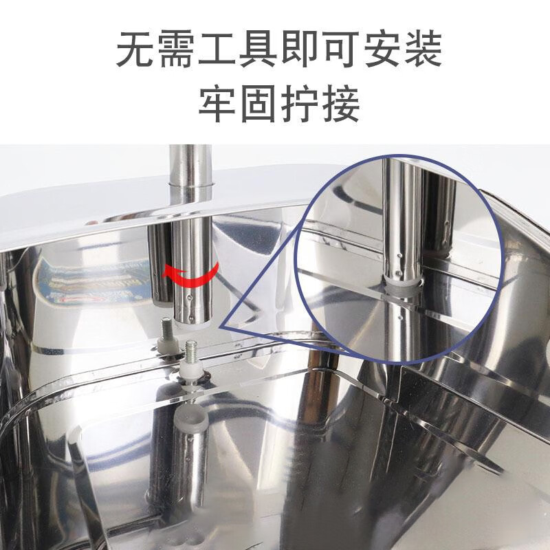 科力邦(Kelibang)不锈钢扫把簸箕套装 青色套装单个簸箕垃圾铲组合 KB1140高清大图