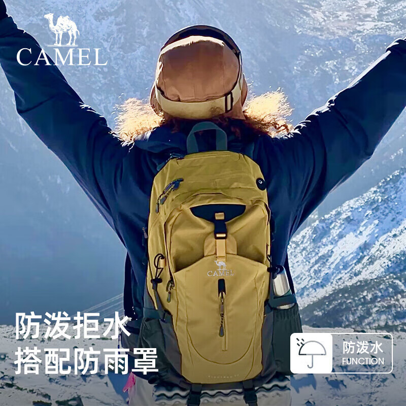 骆驼(CAMEL)户外徒步登山大容量轻便专业运动双肩背包(40L) A1W3QJ111