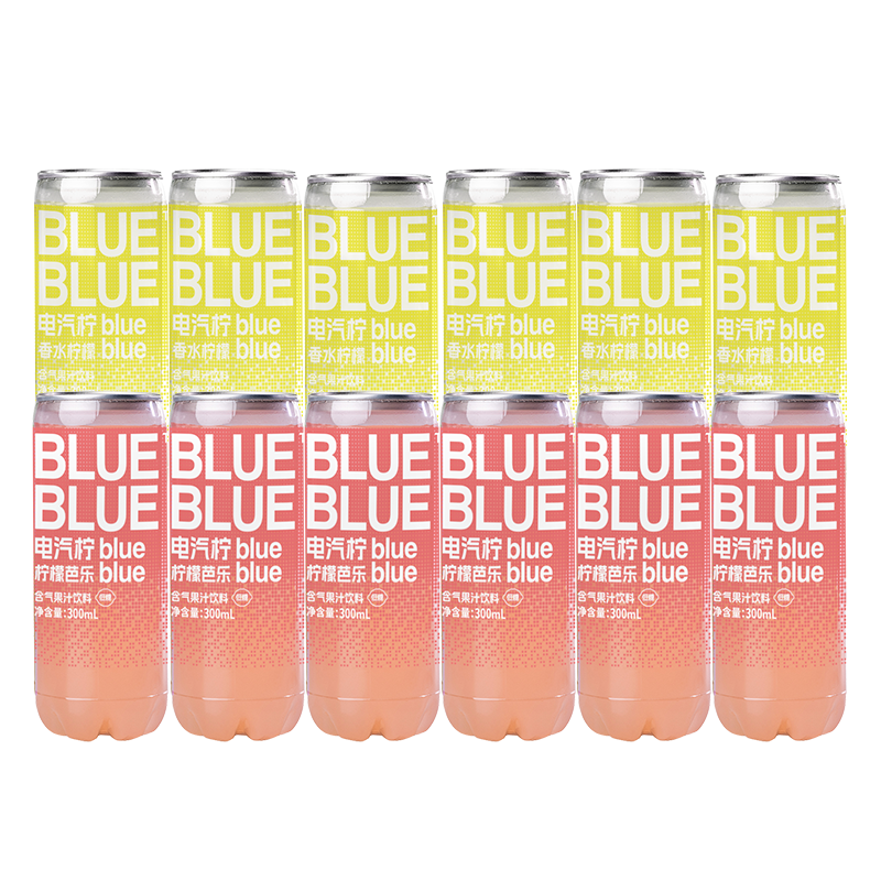 柠檬共和国气泡果汁饮料 (芭乐*6+香水柠檬*6)300ml*12瓶高清大图