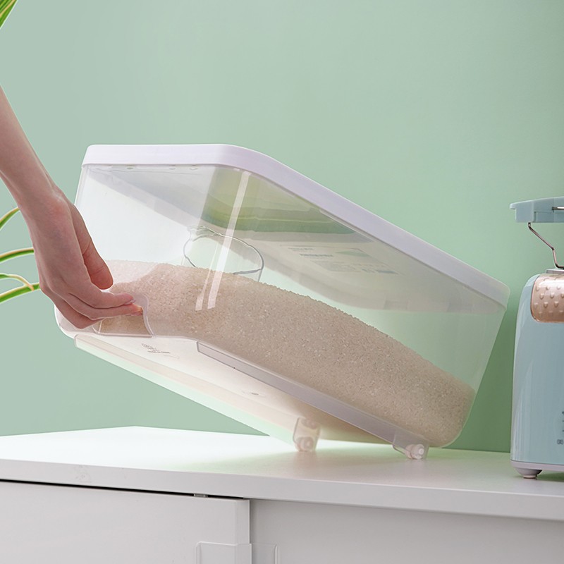 茶花米桶M滑盖防尘防潮密封大米收纳箱012005(颜色随机)高清大图