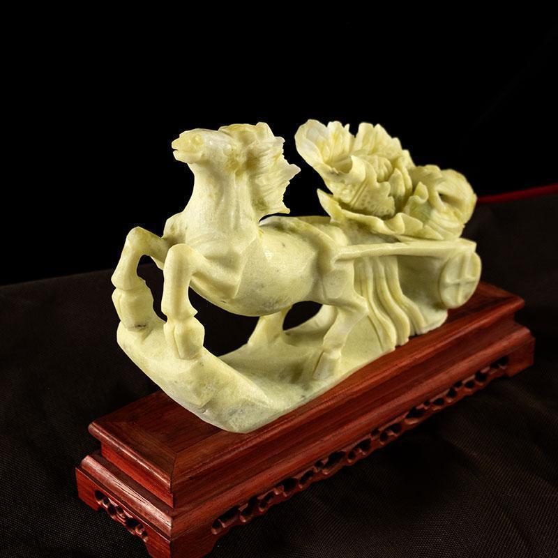 马上发财遇百财玉白菜风水摆件办公室商铺收银台装饰品_617_675