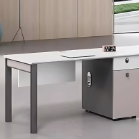 鑫金虎国标加厚E0级职员办公桌单人位电脑桌 1400*600*750mm