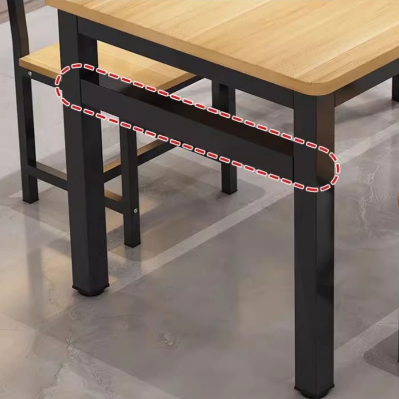 伟樽木质餐桌120*80*74cm+椅子*4套高清大图