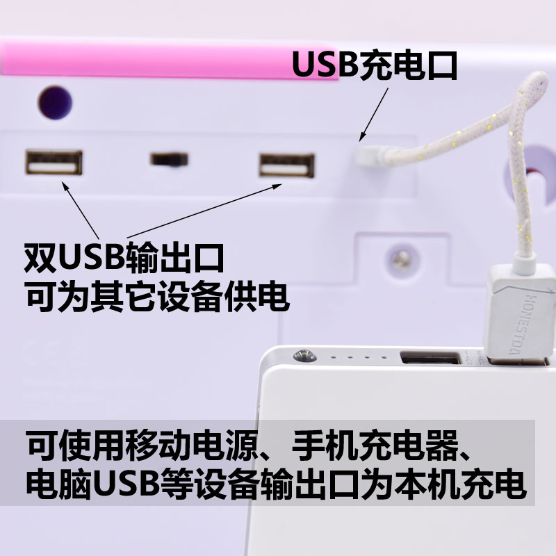 atm机儿童存钱罐储蓄罐大号男孩网红大容量密码箱女生保险柜创意 三维工匠 玫红色USB充电-纸币硬币两用-备用卡高清大图