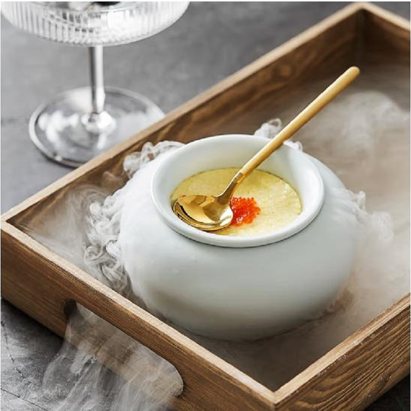 酸奶罐 陶瓷位上一人份甜品盅酸奶罐子酒店餐厅会所意境菜分子料理商用餐具