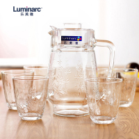 乐美雅(Luminarc)浮雕迪瓦利亚水具套装7件套1.6LJ2732果汁杯水杯水壶奶杯