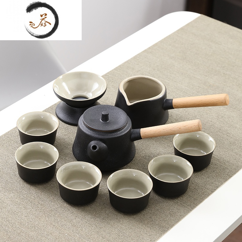 haoyangdao功夫茶具小套装日式家用简约客厅陶瓷泡茶壶茶杯会客办公茶