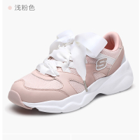 Skechers斯凯奇女士D'lites 蝴蝶结熊猫鞋运动鞋88888162/LTPK