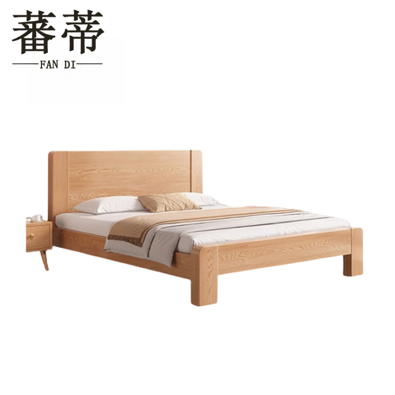 蕃蒂实木床1.8米(不含床垫)张