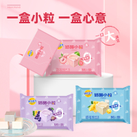 妙可蓝多奶酪小粒即食芝士零食0蔗糖高钙健康营养奶酪小粒(白桃芭乐味)84克*3袋