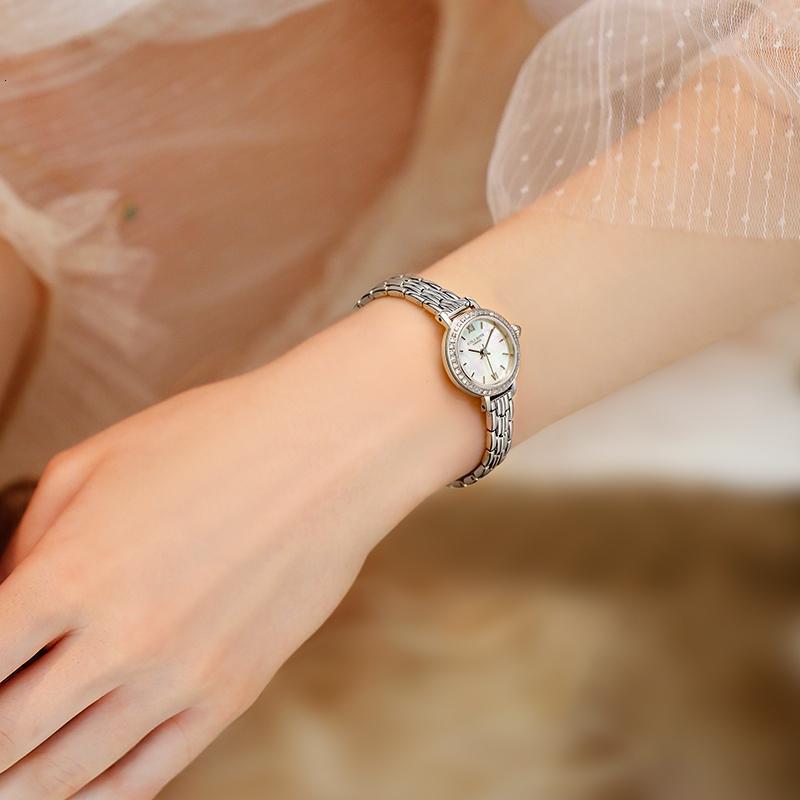 lolarose罗拉玫瑰小银表满天星手表女银色小表盘低调优雅女表