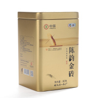 中茶 湖南安化黑茶 茯砖茶 罐装 陈韵金砖80g