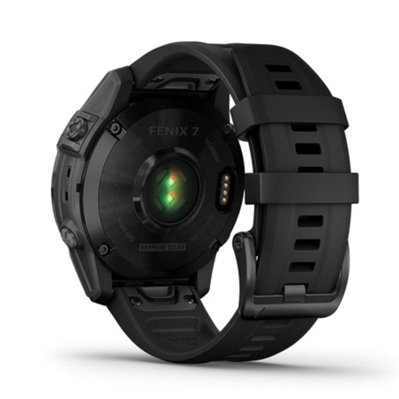 Garmin运动手表GPS户外导航太阳能充电钛金属男女士多功能智能手表高清大图