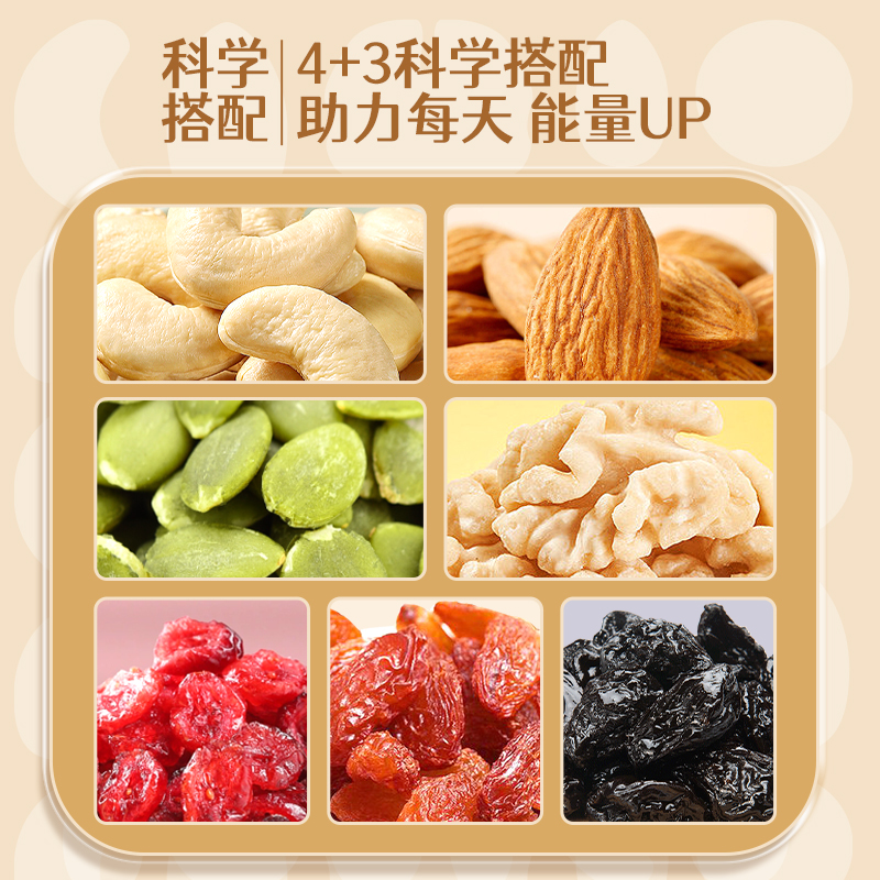 苏宁宜品每日坚果混合坚果500g家庭量贩装休闲零食果仁果干腰果高清大图