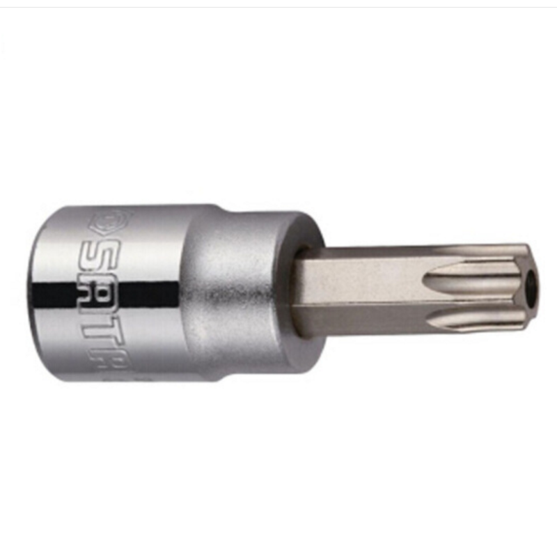 世达（SATA）22602 长中孔花型旋具套筒 10MM系列50MM长 T50