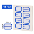 得力7190自粘性标贴(蓝色分栏)(23*33mm)5本装