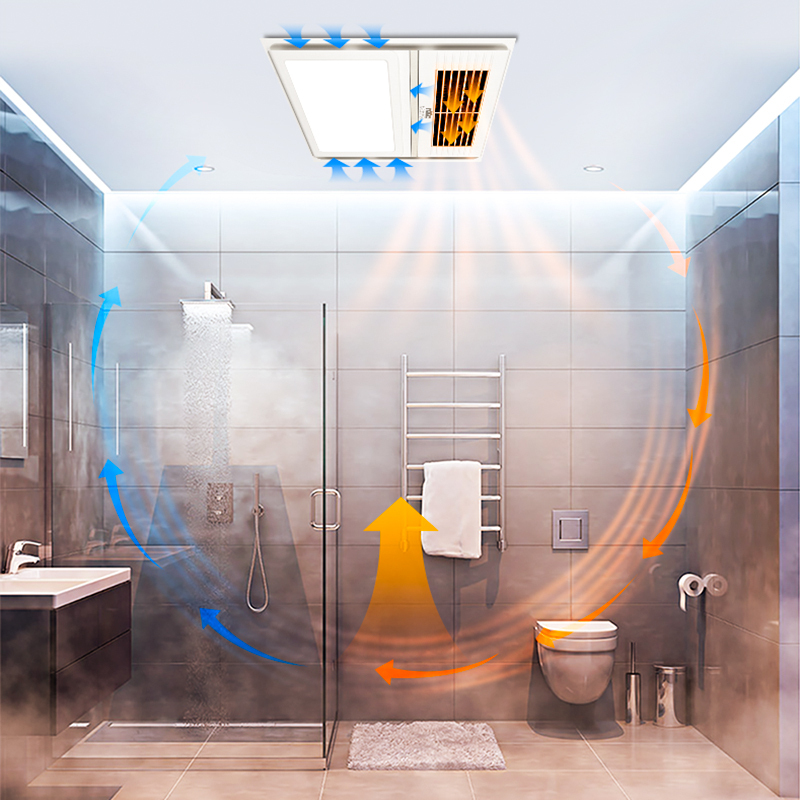 雷士浴霸暖风模块灯集成吊顶三合一卫生间取暖排气扇照明一体暖风机