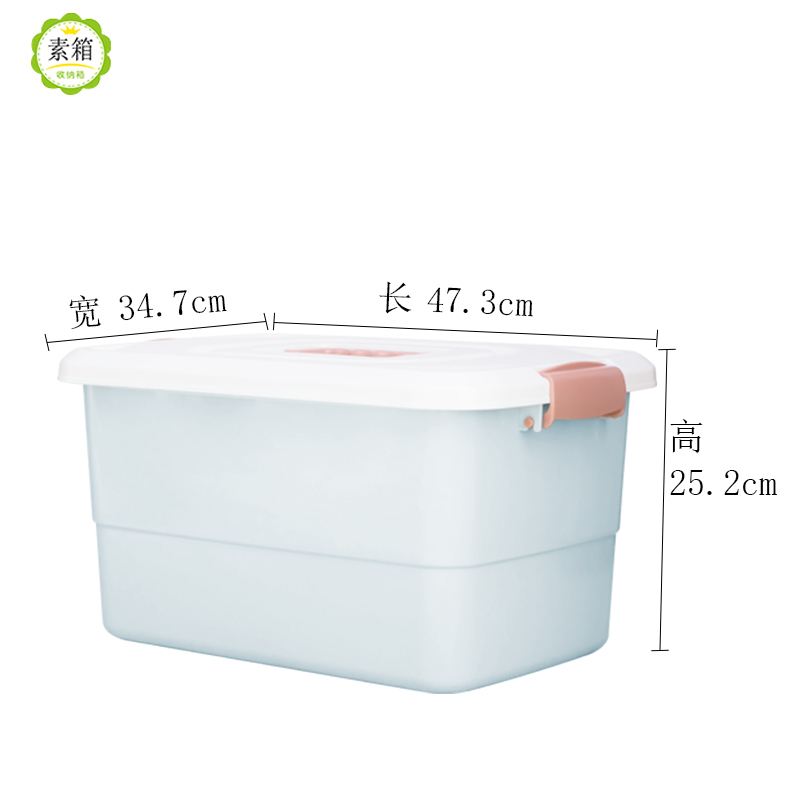 素箱收纳箱单只多规格手提式储物箱玩具零食衣服化妆品收纳整理箱