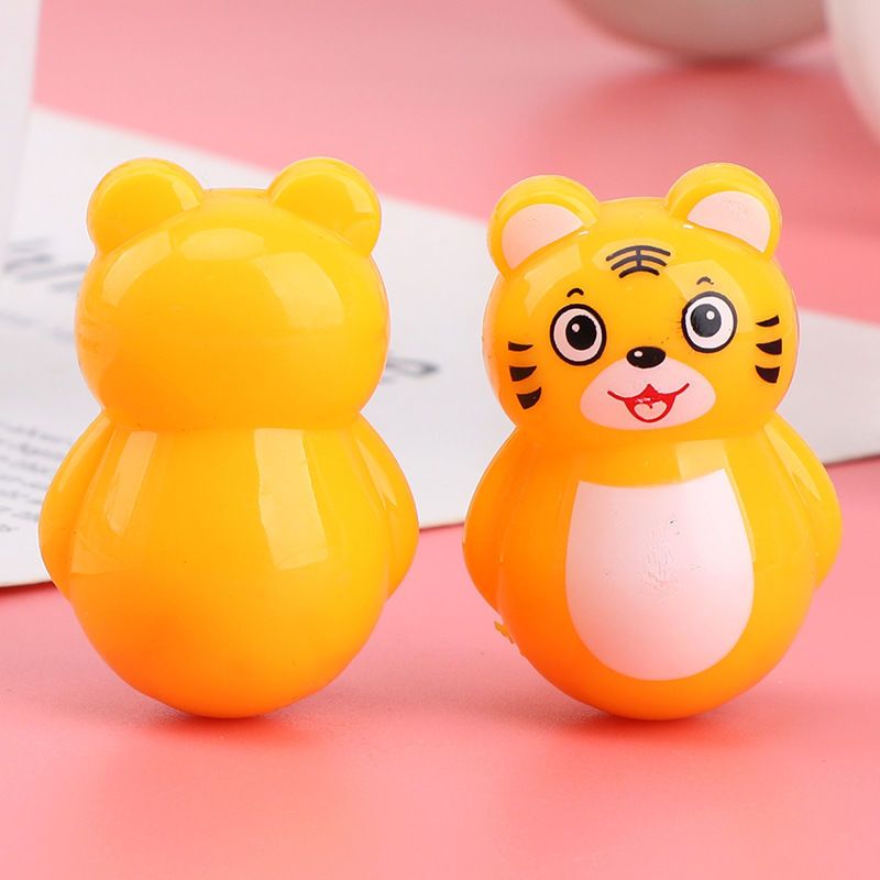 卡通不倒翁小猪老虎儿童迷你赠品休闲怀旧小玩具