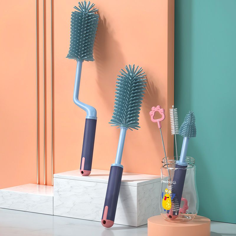 刷旋转洗杯子神器清洁清洗刷子套装用品奶嘴刷 吸管刷海魂蓝>800_800