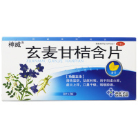 神威玄麦甘桔含片16片*2盒 清热滋阴 祛痰利咽 用于阴虚火旺 虚火上浮 口鼻干燥 咽喉肿痛