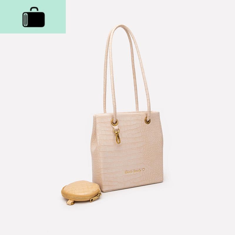 网红腋下白色小包包女2020流行新款潮百搭单肩斜挎法棍小方包女NEW LAKE女斜挎包图片