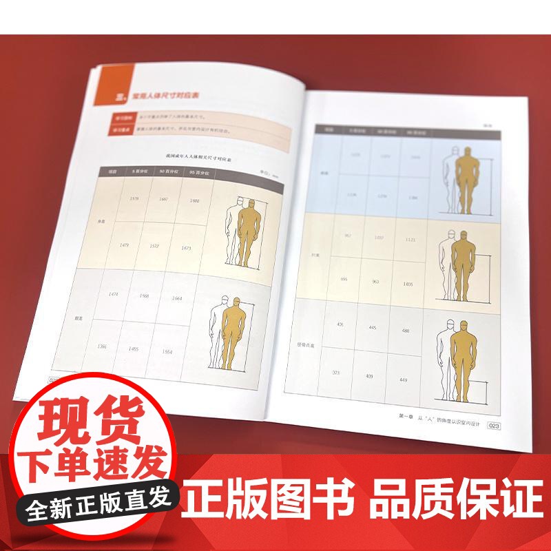 室内设计与人体工程学 第二版 设计必修课 定制家具结构款式造型尺寸数据手册 室内设计书籍大全入门自学家居家装装修设计效果高清大图