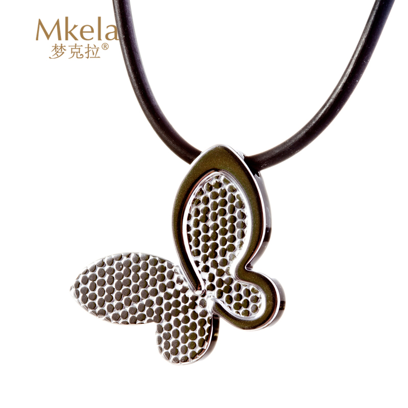 梦克拉Mkela 钨金吊坠女项链 蝶恋 甜美可爱