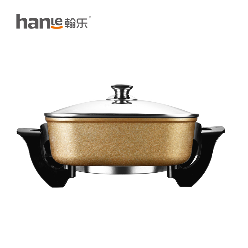 翰乐HL-F6炒锅 蒸锅煮锅煎锅烧烤锅 炖品锅烙饼锅 多功能大容量聚餐电火锅(起订6台,可组合)