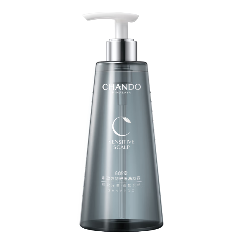 自然堂(CHANDO)丰盈强韧舒缓洗发露550ml 1瓶高清大图