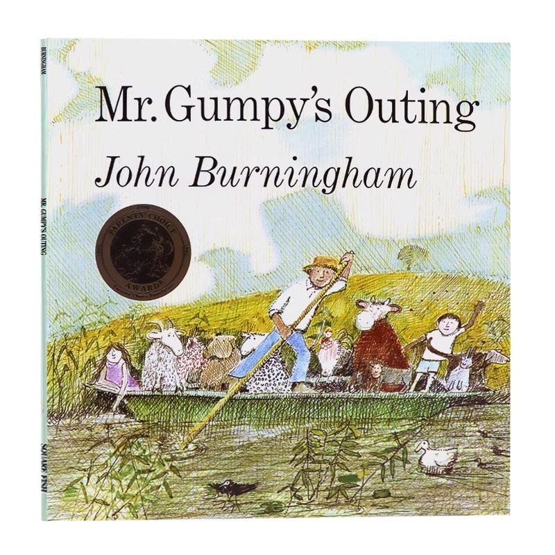 [正版]和甘伯伯去游河英文原版绘本 Mr Gumpy’s Outing 凯特·格里纳威奖吴敏兰书单育儿早教童书启蒙入门高清大图