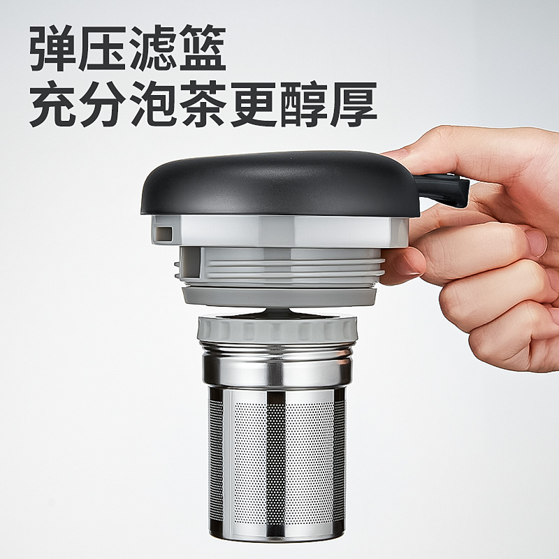 金灶LX-310保温茶壶白茶焖泡壶普洱泡茶壶不锈钢茶水分离泡茶器高清大图