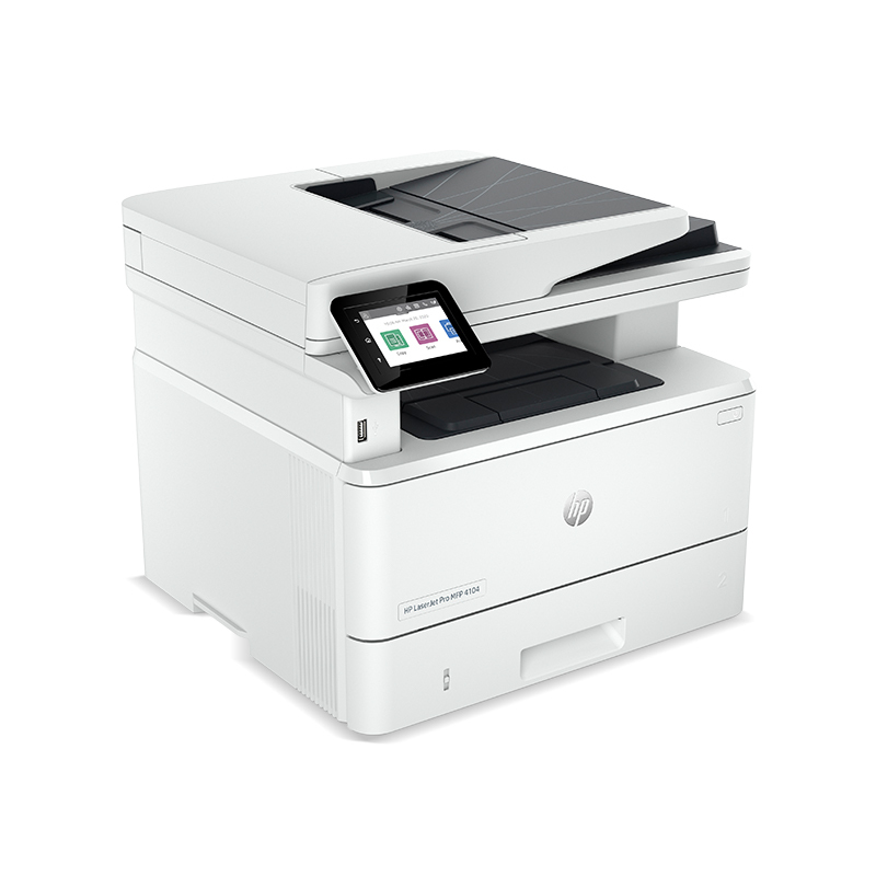 惠普(hp)LaserJet MFP 4104fdw A4黑白激光多功能一体机 四合一 自动双面打印 无线网络(XL)