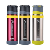 [原装进口]THERMOS膳魔師 真空不锈钢保温杯车载水杯 FFX-500-BK 黑色 500ml