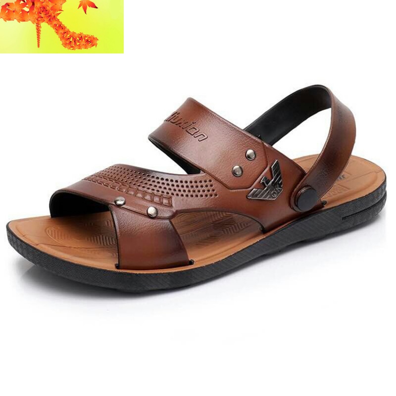 越南凉鞋男橡胶 男士 塑料凉鞋夏休闲两用防滑耐磨沙滩鞋潮流外穿