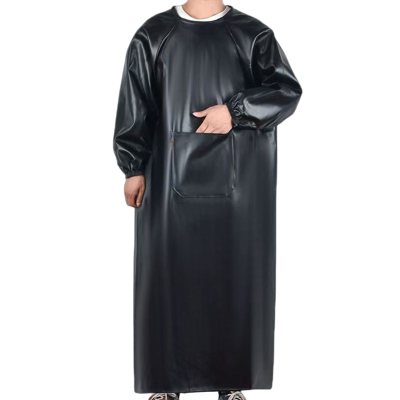 岱润 围裙 皮革带袖 条高清大图