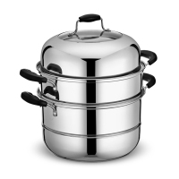 AOSMA DT 28cm不锈钢三层蒸锅(复底加厚) 2315
