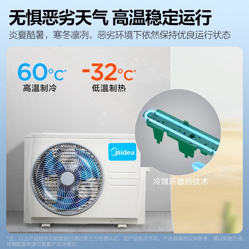 [苏宁自营]美的空调风尊三匹3P挂机大风口一级柜机黑金新能效变频空调家用KFR-72LW/N8MZB1图片